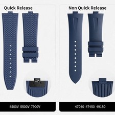 FKM Rubber Watch Strap Fits Vacheron Constantin Overseas 4500V 5500V 7900V 47040