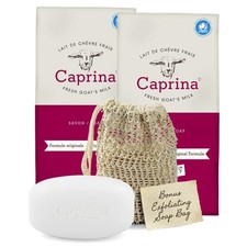 Caprina Fresh Goat Milk Soap Bar Original 3.17oz 12 Pack Moisturizing Gentle Cle