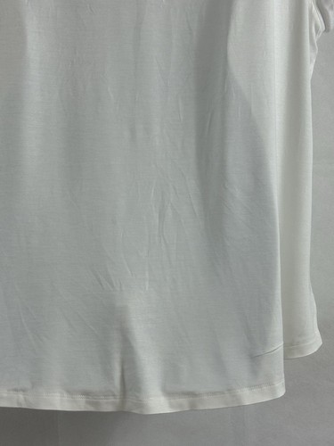 NWT's Calvin Klein Women's Size XL White Sleeveless Pullover Top 3 Button V-Neck - Picture 16 of 20
