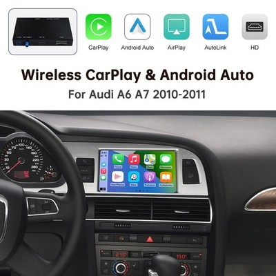 Wireless Carplay Android Auto Navi Decoder Kit For Audi A6 S6 Q7 MMI3G 2010-12