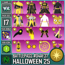 World Zero WZ - 17 PACK - BP HALLOWEEN 25 - GOLD #D4AF37 - PACKBONUS: TRIDENT
