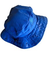 Sun Protection Zone Kids Blue Shark Print Bucket Hat 50 UPF Adjustable Strap