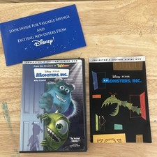 Monsters, Inc. DVD, 2001, 2-Disc, Collectors Edition, Disney Pixar Authentic US