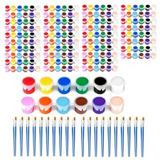 20 Pack Mini Acrylic Paint Set 12 Colors Washable Strips for Kids  Adults -