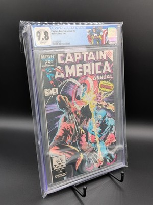 Captain America Annual #8 CGC 9.8 1986 Marvel Zeck Wolverine Cover Custom Label!