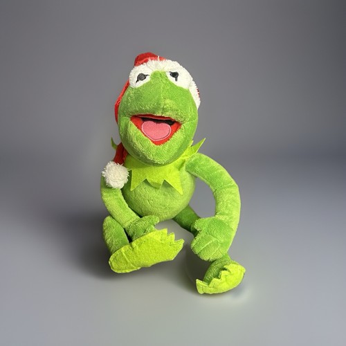Vintage Disney Dan Dee Muppets Kermit The Frog Christmas Plush 14”