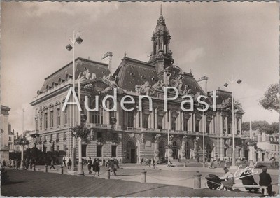 Vintage Estel Tours Hôtel de Ville Postkarte Frankreich Ertel topographisch