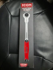 ICON (R3SW)  1/2in. Drive Professional 90 Tooth Flex Head Ratchet 64703 