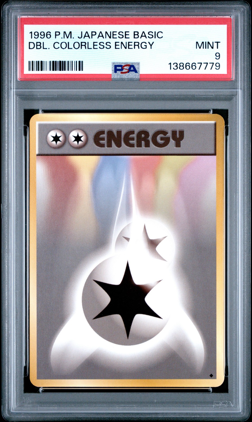 1996 POKEMON BASE SET JAPANESE DOUBLE COLORLESS ENERGY PSA 9