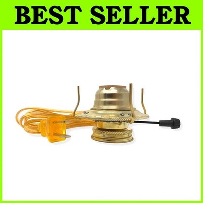Electric Oil Lamp Conversion Kit - Gold Cord, 1-Pack**