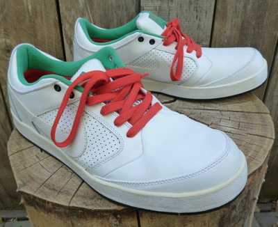 Nike SB Paul Rodriguez 4 Zoom Air Shoes Men's 12 White/Green Mexico Excellent