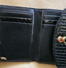 Judith Leiber Vintage Snakeskin  Credit Card/Bill Holder With Stone Clasp — photo 3