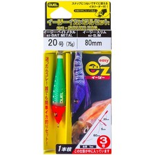 DUEL Easy Squid Fishing Set, ST Easy Squid Metal SL, 80mm, Size 20, Ready-to-Use