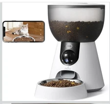 Automatic Pet Feeder iPettie F4-C Smart with 160° Wide-Angle Camera 5G WiFi C...