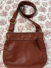 Fossil Leather Crossbody Shoulder Bag Brown Medium