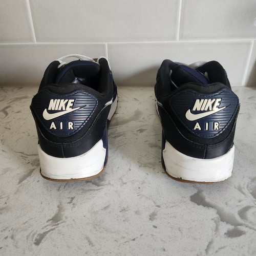 Nike Air Max 90 Shoes Mens 11 Midnight Navy Blue White Gum Sneakers FB9658-400 - Picture 12 of 20