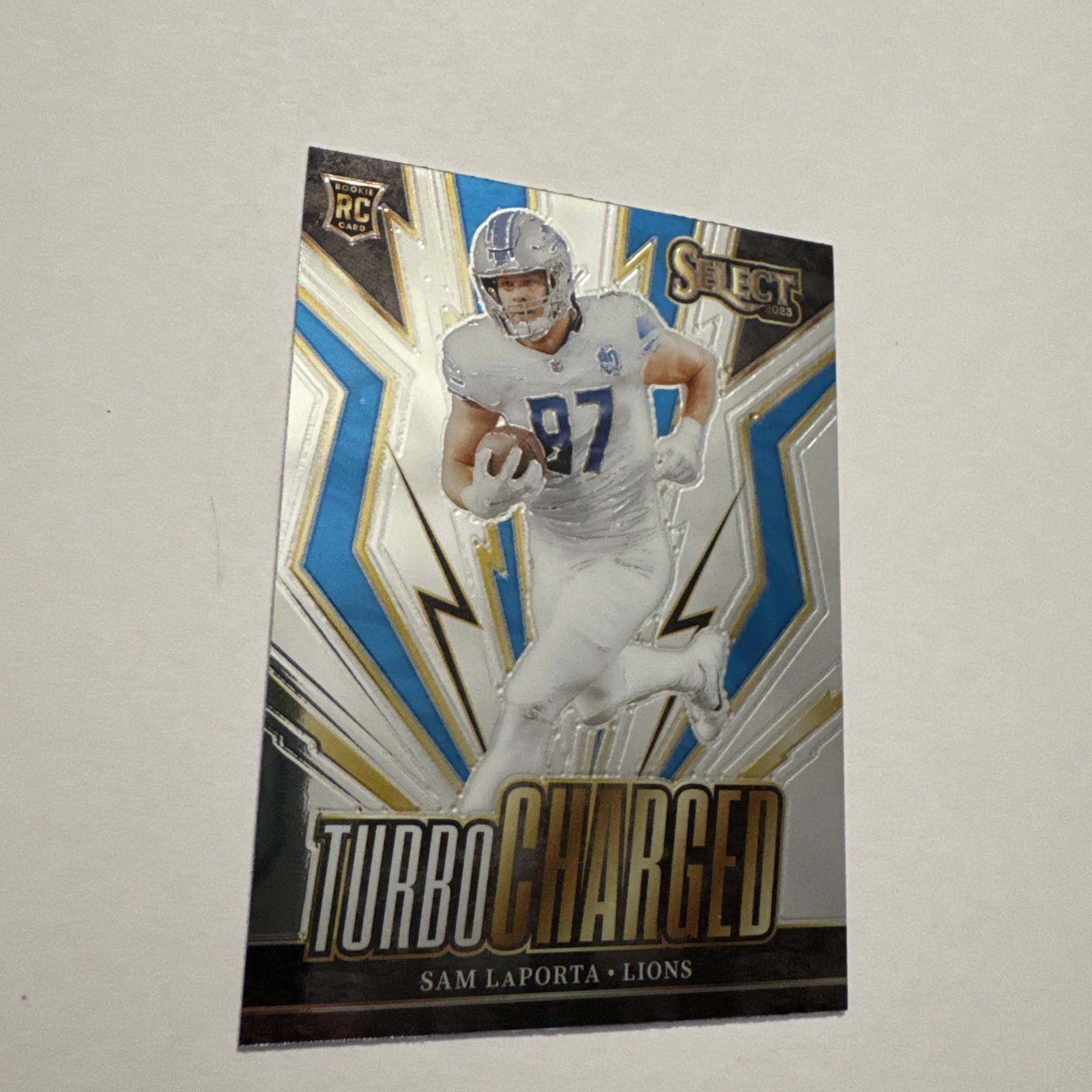 2023 Panini Select - Turbocharged Sam LaPorta #TUR-SLA Silver Prizm (RC)