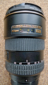 Nikon 17-55 f2.8 lens wide angle FREEPOST