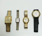 Lot of 4 vintage Seiko watches, 2 men's and 2 woman's