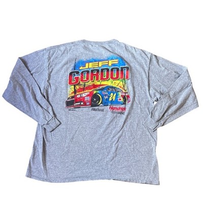 Hendrick Motorsports Jeff Gordon T-Shirt Mens Grey Racing Graphic SIZE XXL