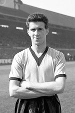Harry Hooper Wolverhampton Wanderers 1950s Historic Old Sports Photo