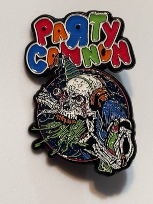 Party Cannon - Volumes Of Vomit Pull The Plug Patches Pin