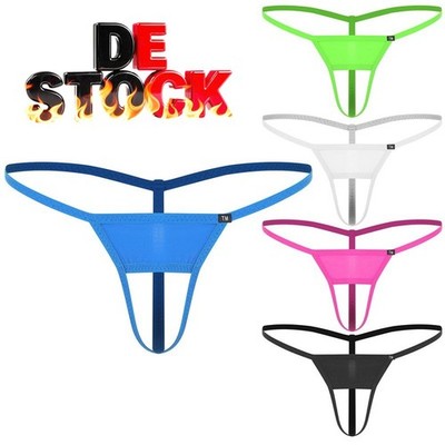 DE Herren String Tanga Mesh Slip Bikini Höschen T-Back Unterhosen Unterwäsche