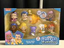 NEW Bubble Guppies Deluxe Water Squirter 9-Pack Set Nick Jr. Bath Toys 2018