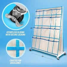 Craft Rolling Cart with Wheels 40 Storage Pockets for arts & crafts