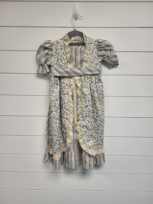 Vintage Little Star COTTAGECORE PRAIRIE RUFFLE DRESS 2T Made In USA