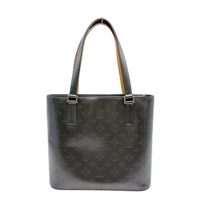 Louis Vuitton 黒手袋 スコットランド製 LOUIS VUITTON Bag: Stockton M55112 Noir W30H26D15cm w/o