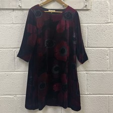 Seasalt Trevissick dress Silk Blend Lined 3/4 sleeve Size 14