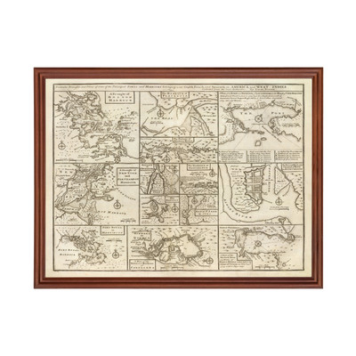 Old Map of Boston, MA 1747 - Vintage Boston Massachusetts Ar