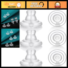 Transparent Silicone Earring Backs - Hypoallergenic Secure Stud Backings for Dro
