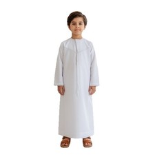 Muslim Kids Thobe Robe Children Arab Boys Thobe Dress Jubba Dishdasha Thoub Eid