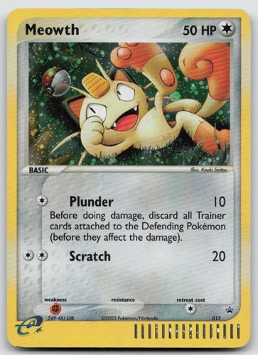 Meowth 013 Promo Nintendo Black Star Promos Pokemon LP