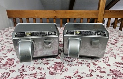2 Vtg Excel Dryer 76-C Hand Dryer 1950s 110/120V Chrome Heater Dryer Commercial