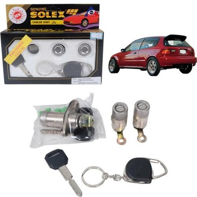 For 1992-1996 Honda Civic Eg 3 Door Security Safety Flat Key Cylinder Door Lock