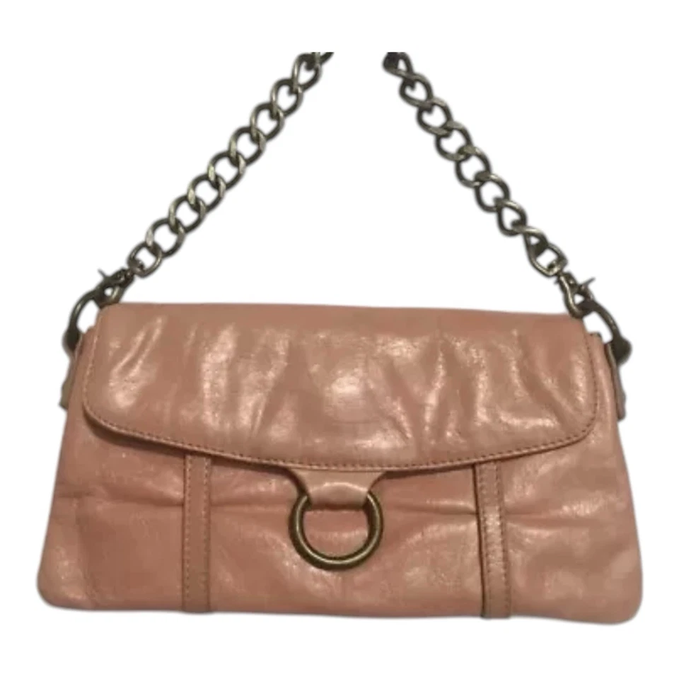 Hobo International Leather Chain Strap Handbag Y2K Pink  9” X 5” - Image 4 of 4