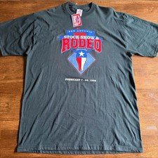 Vintage Deadstock San Antonio Stock Show  Rodeo T-Shirt Size XL 1998 Jerzees