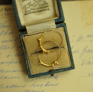 Authentic Original Playful Stud Earrings Solid S925 Silver Gold Plated Vintage Inspired