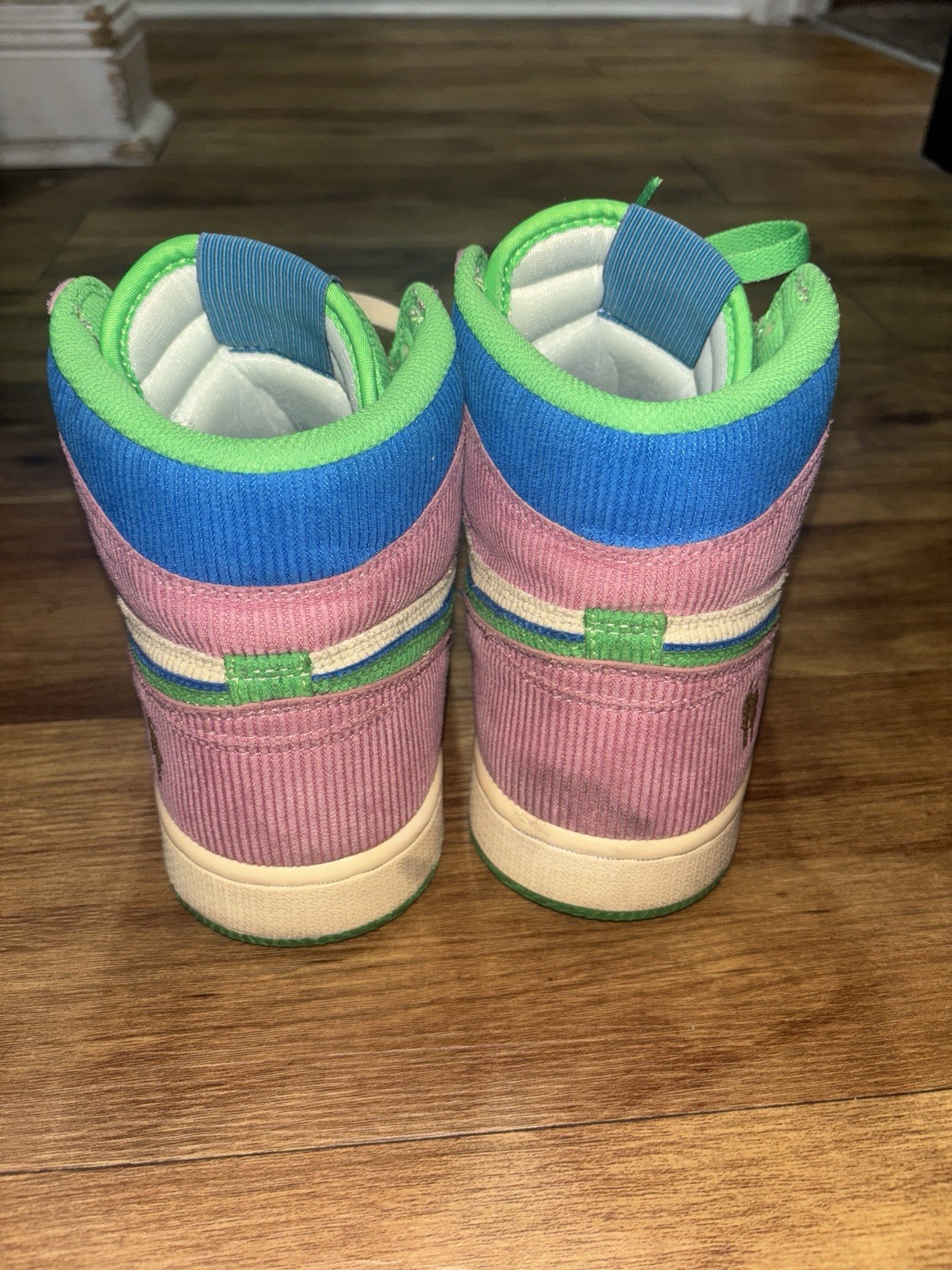 Kiy Air Kool Kiy Shoes '85 HI Homme Femme Corduroy Pink Green Mens Sz 10 ...