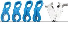 Scissor Fuel Line Disconnect Tool and 1/4 5/16 3/8 1/2 5/8 3/4 7/8" Blue Quick D
