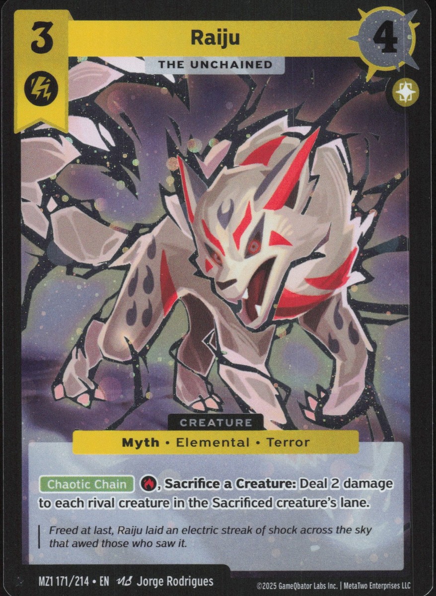 Raiju 171/214 Holo MZ1 Metazoo Base Set | eBay