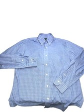 Lauren Polo Ralph Lauren Classic Fit Button Down Shirt Size 15.5 34/35 Blue
