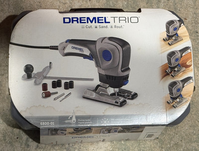 Dremel Trio Model 6800 Multi-Function Rotary Tool in Hard Case READ