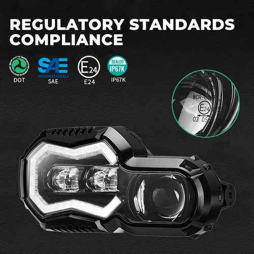 Faros LED para BMW F 650 700 F 800 GS F 800 R con homologación eléctrica Plug & Play - Imagen 4 de 15