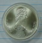1973 Canada 10 Dollar .925 Silver Coin~ Elizabeth Ii ~ World Map