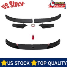 Fir 2011-2016 BMW F10 5 Series M Sport Gloss Black Front Bumper Spoiler Lip US