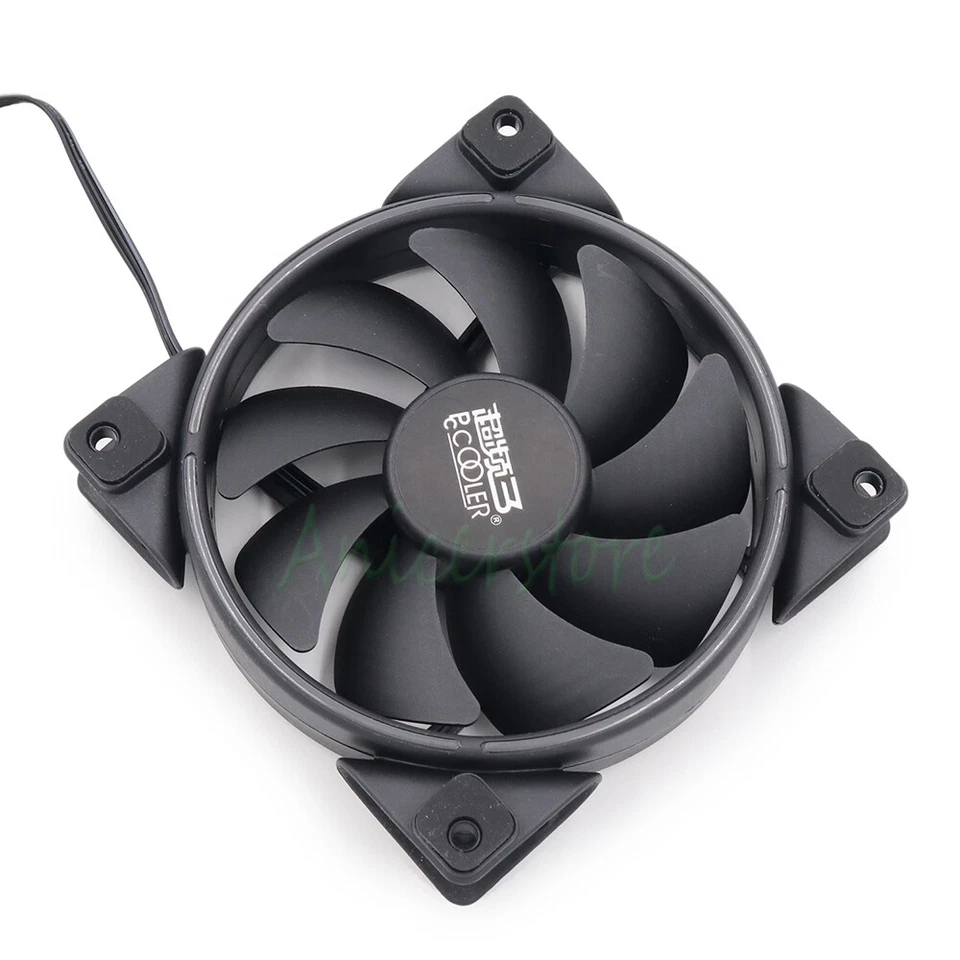 120mm LED Ring Annular Solar Eclipse 3Pin/4Pin Computer Case Silent Cooling Fan - Image 4 of 4